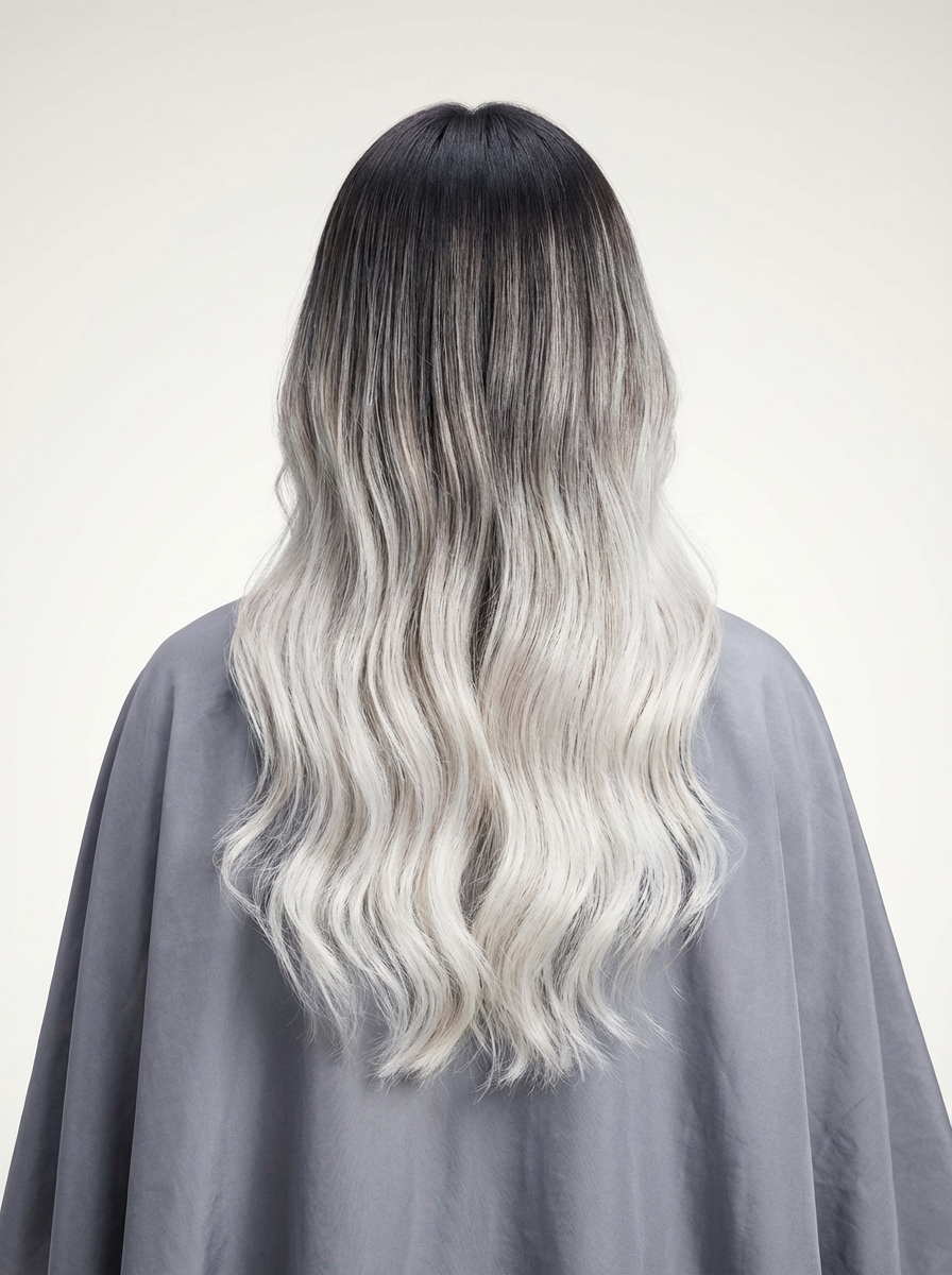 6Dエクステ ホワイトブリーチ グラデーション 神戸