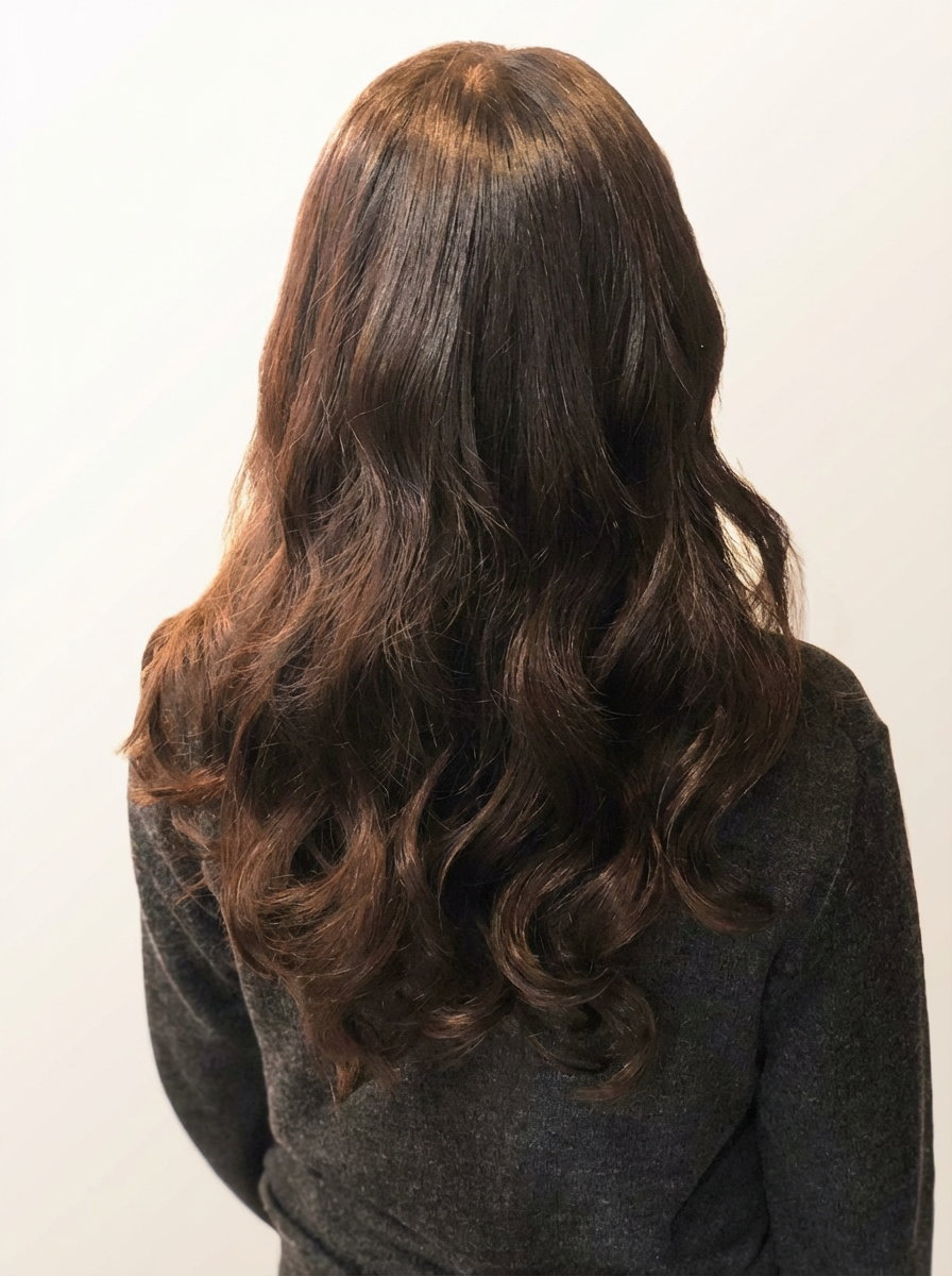 6Dエクステ ダークブラウン ロング 元町